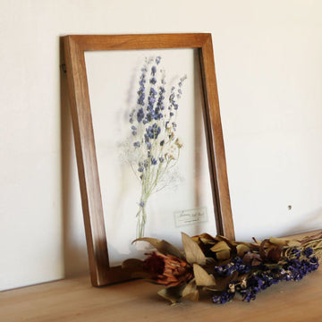 Glass Frame Flower - Purple